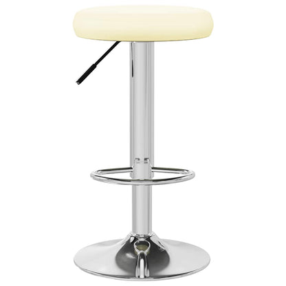 vidaXL Bar Stools 2 pcs Cream Faux Leather 4