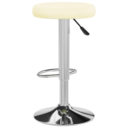 vidaXL Bar Stools 2 pcs Cream Faux Leather 5