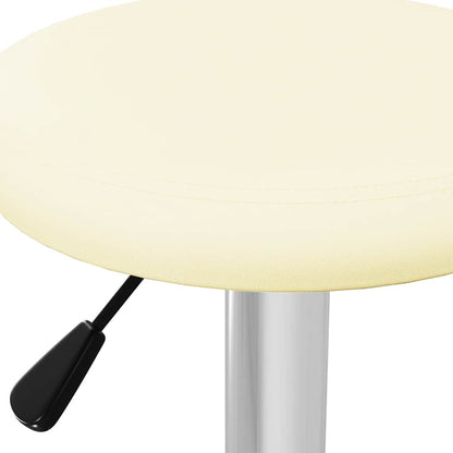 vidaXL Bar Stools 2 pcs Cream Faux Leather 6