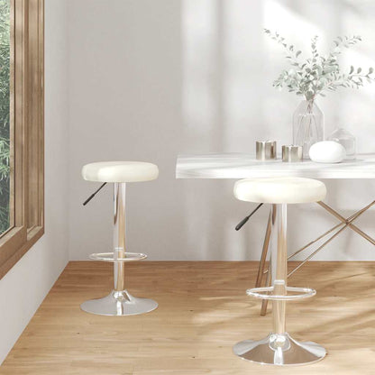 vidaXL Bar Stools 2 pcs Cream Faux Leather 1