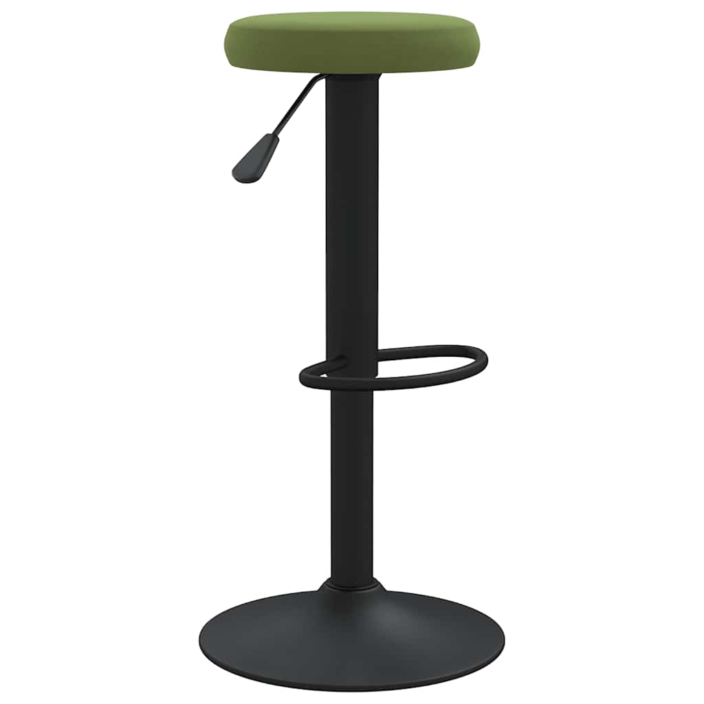 Bar Stools 2 pcs Velvet light green