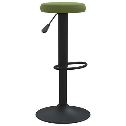 Bar Stools 2 pcs Velvet light green