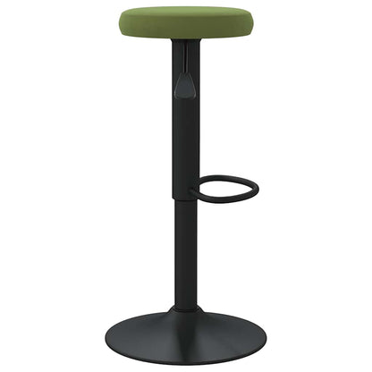 Bar Stools 2 pcs Velvet light green
