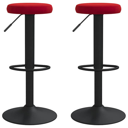 vidaXL Bar Stools 2 pcs Wine Red Velvet 2