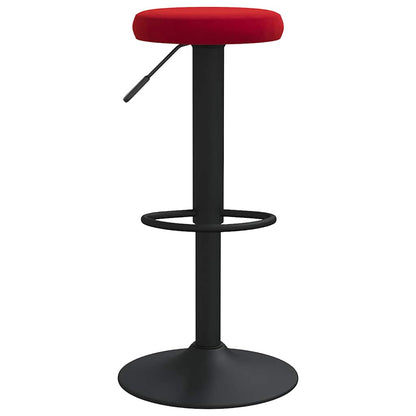vidaXL Bar Stools 2 pcs Wine Red Velvet 3