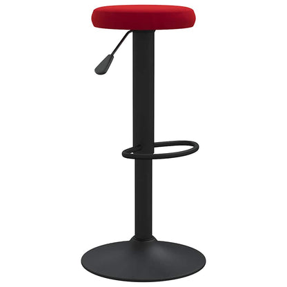 vidaXL Bar Stools 2 pcs Wine Red Velvet 4