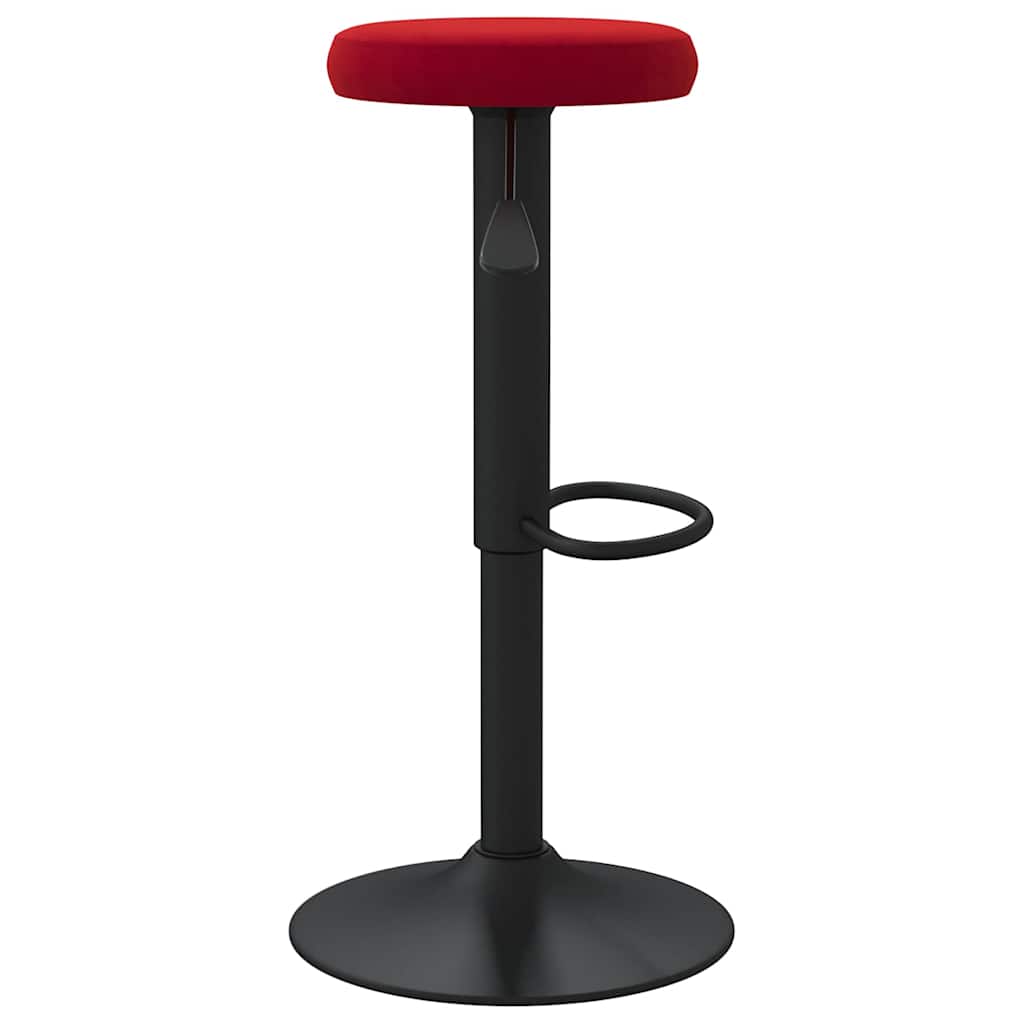 vidaXL Bar Stools 2 pcs Wine Red Velvet 5