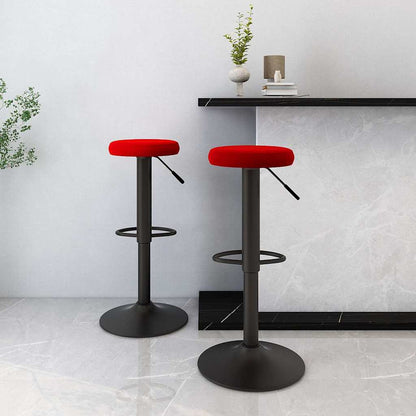 vidaXL Bar Stools 2 pcs Wine Red Velvet 1