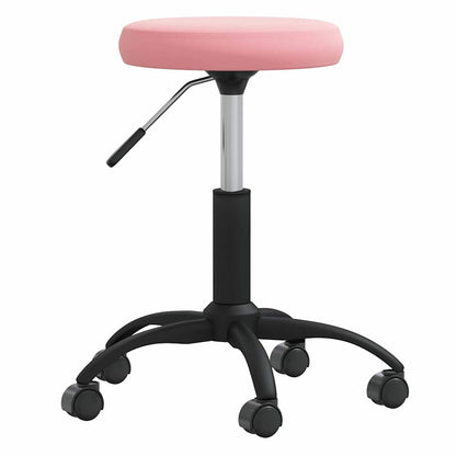 vidaXL Office Swivel Chair Pink Velvet 2