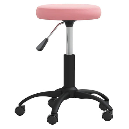 vidaXL Office Swivel Chair Pink Velvet 3