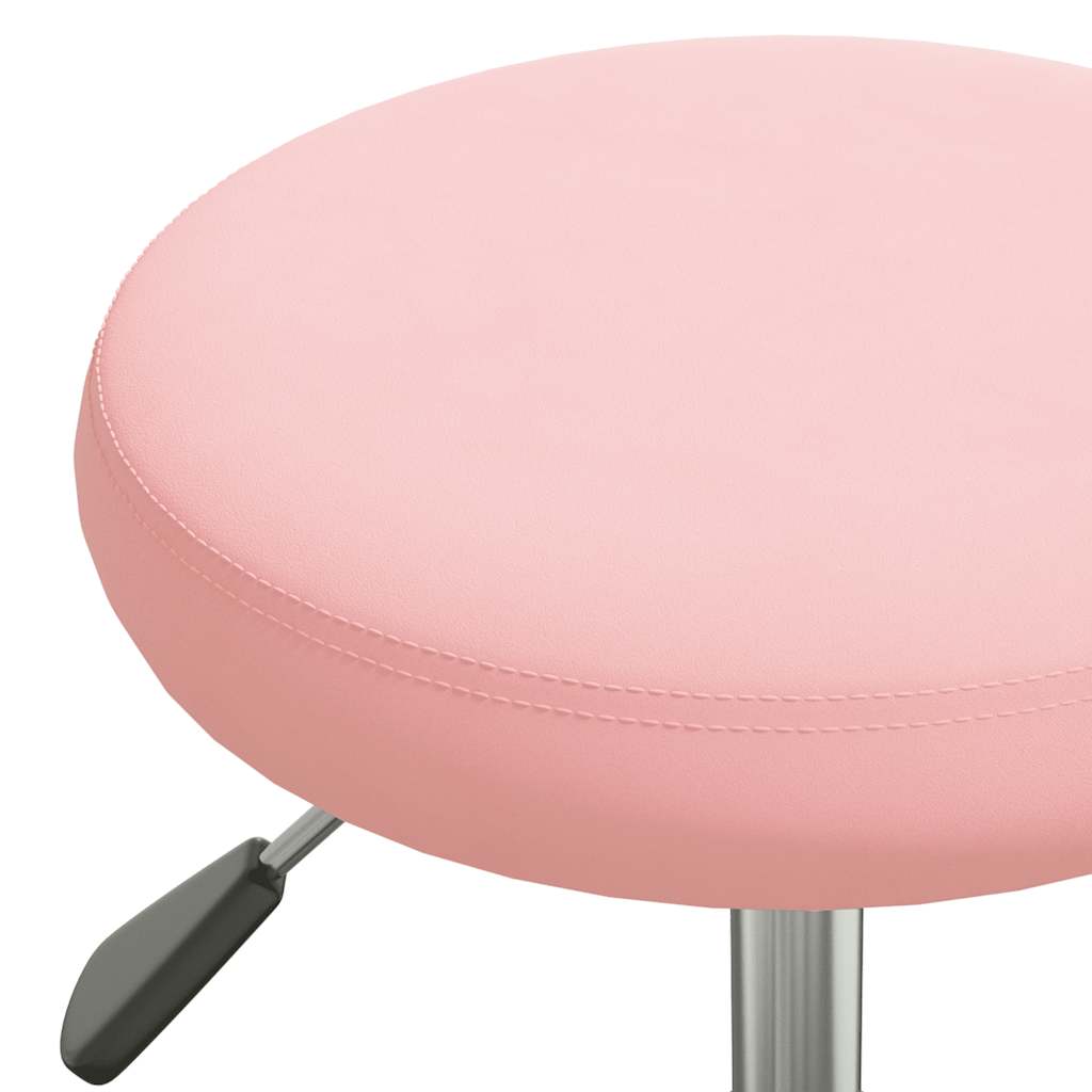vidaXL Office Swivel Chair Pink Velvet 5