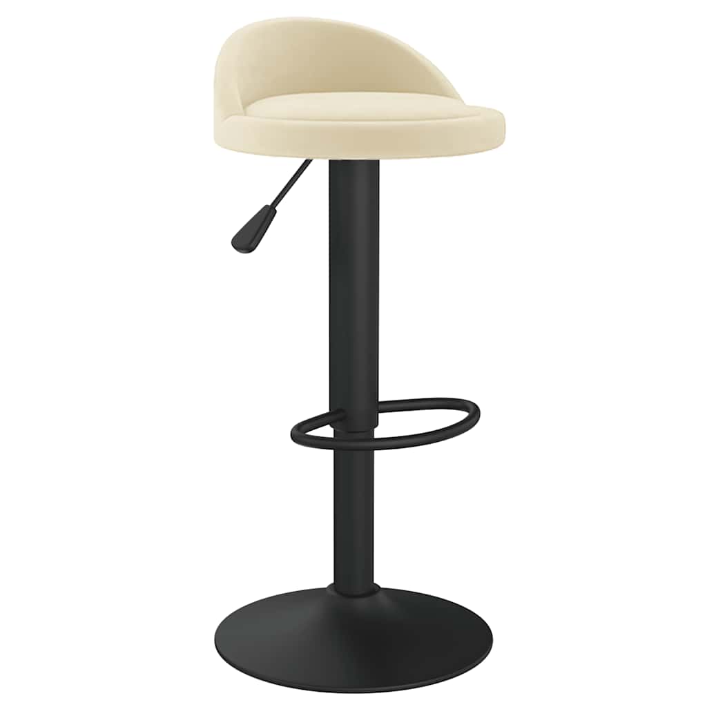 vidaXL Bar Stool Cream Velvet 2