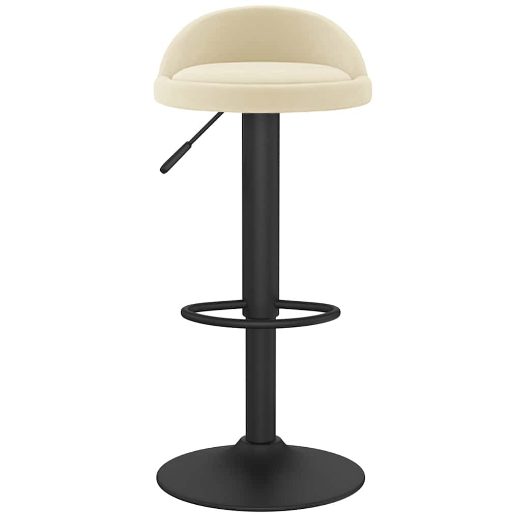vidaXL Bar Stool Cream Velvet 3