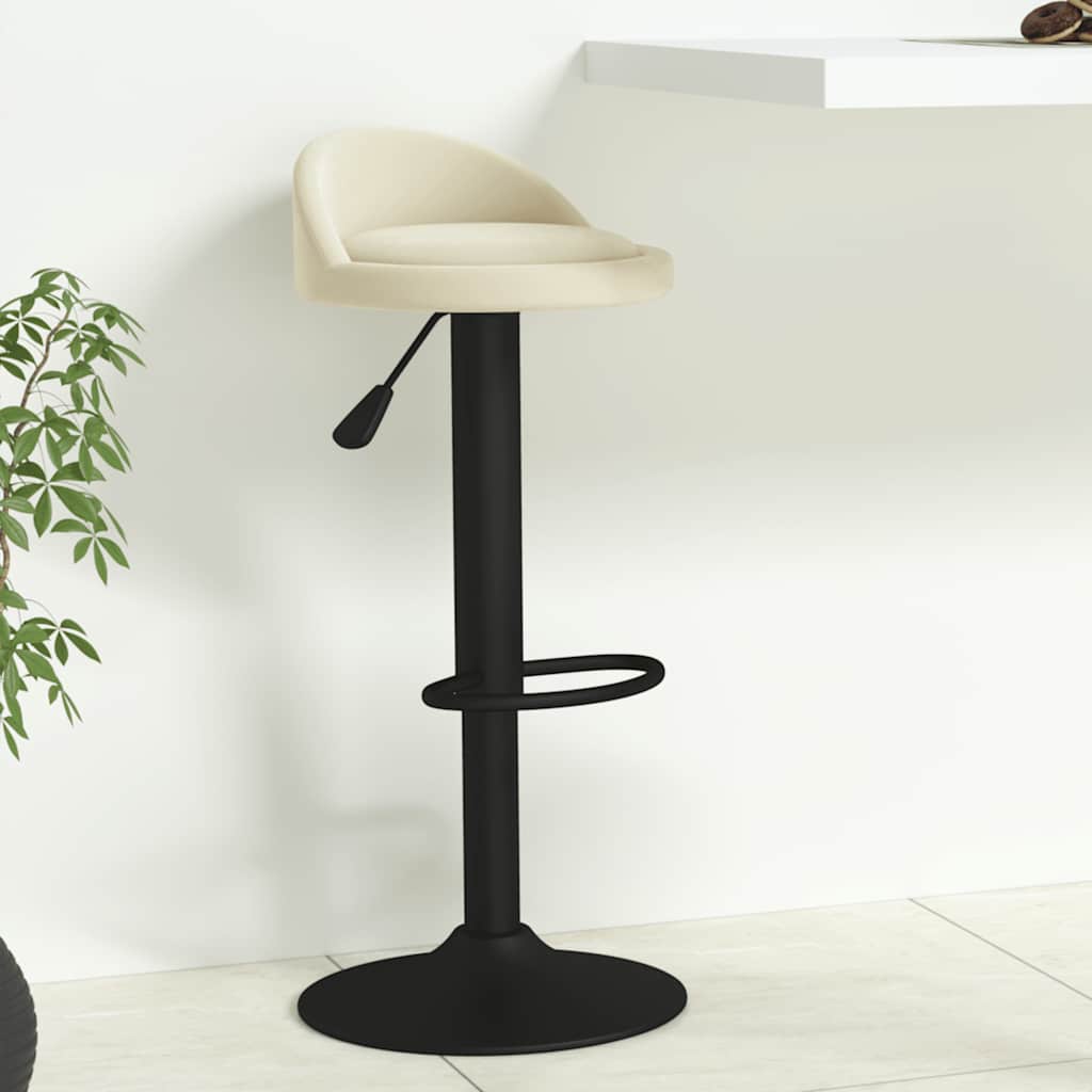 vidaXL Bar Stool Cream Velvet 1