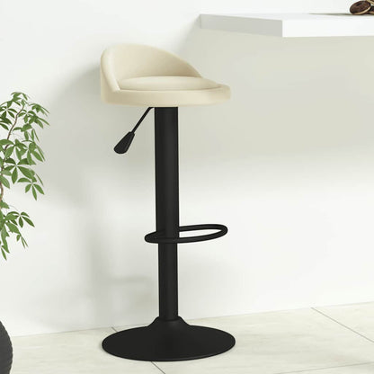 vidaXL Bar Stool Cream Velvet 1