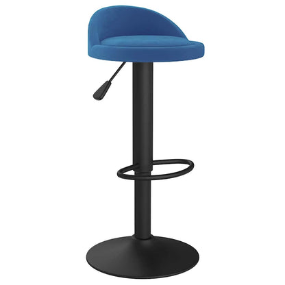 vidaXL Bar Stool Blue Velvet 2