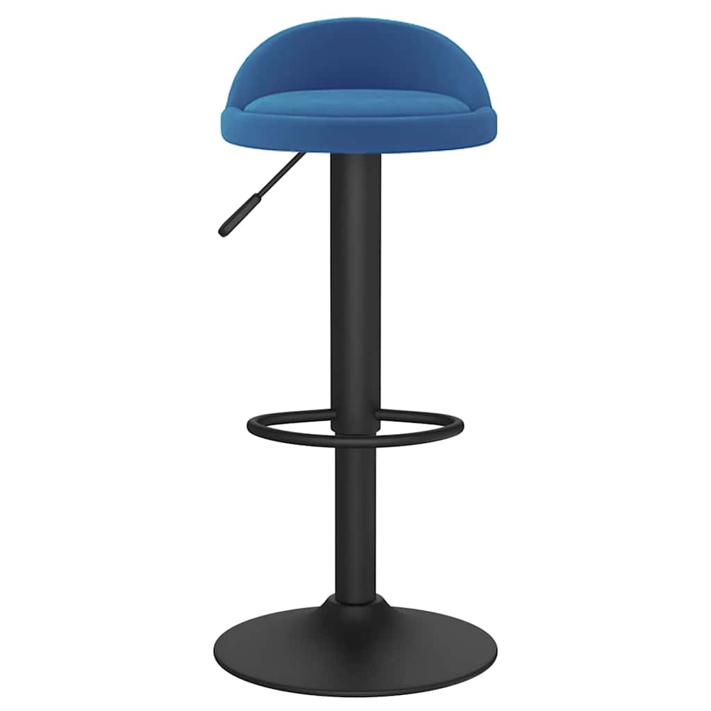 vidaXL Bar Stool Blue Velvet 3