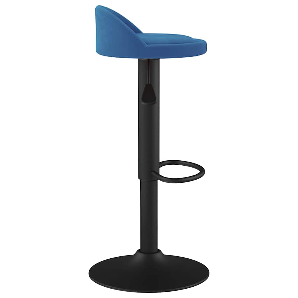 vidaXL Bar Stool Blue Velvet 4
