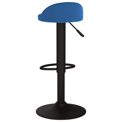 vidaXL Bar Stool Blue Velvet 5