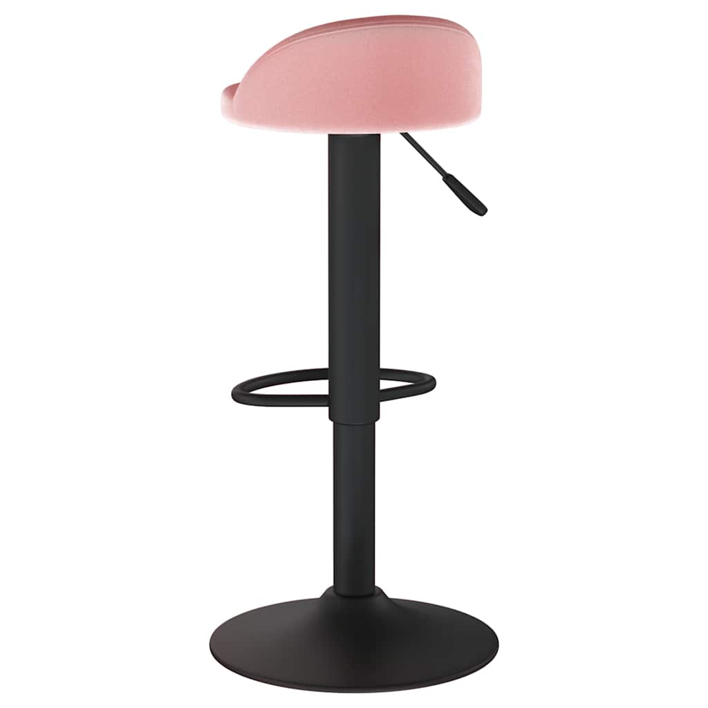 vidaXL Bar Stool Pink Velvet 5
