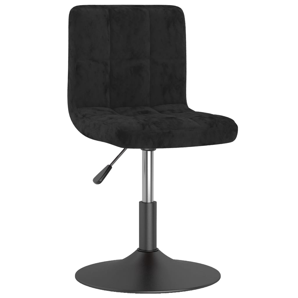 vidaXL Swivel Bar Stool Black Velvet 2