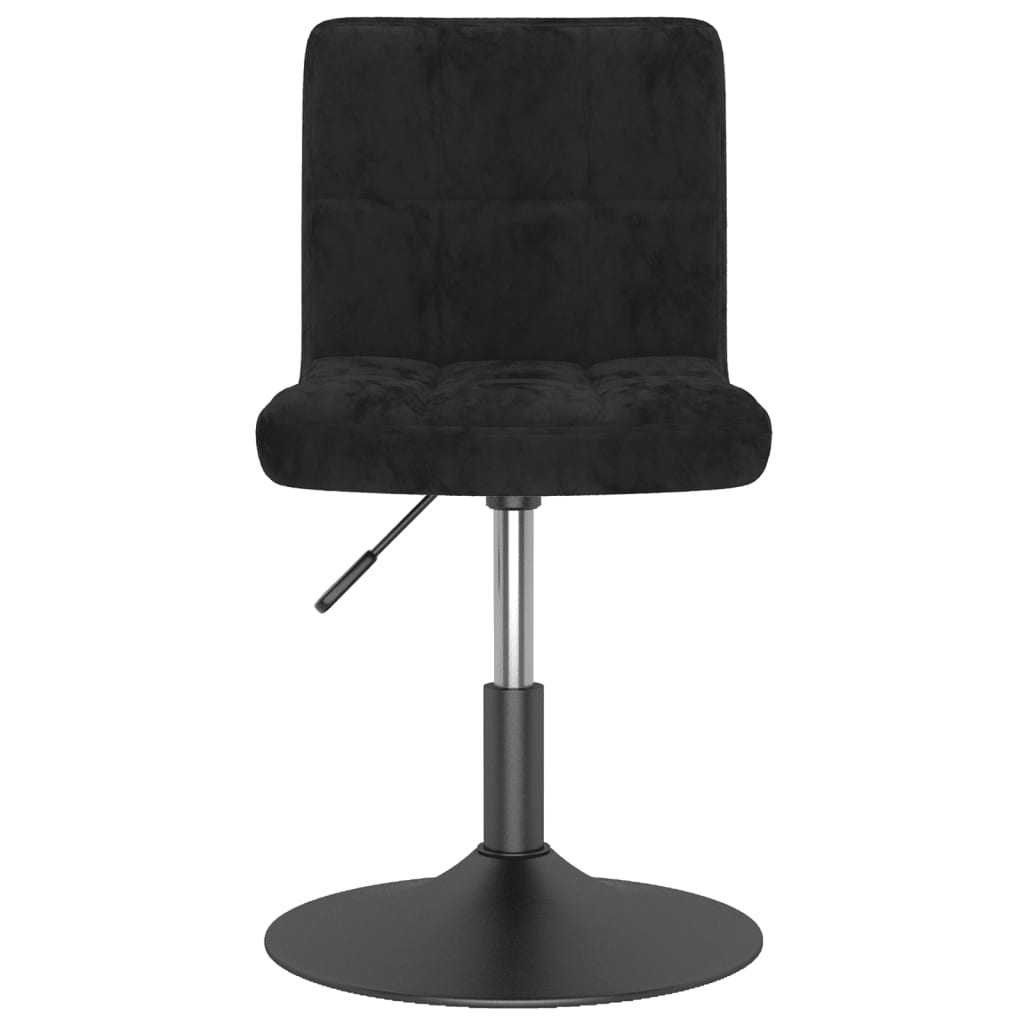 vidaXL Swivel Bar Stool Black Velvet 3