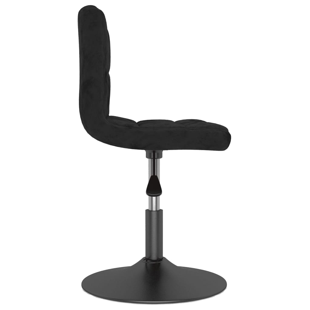 vidaXL Swivel Bar Stool Black Velvet 5