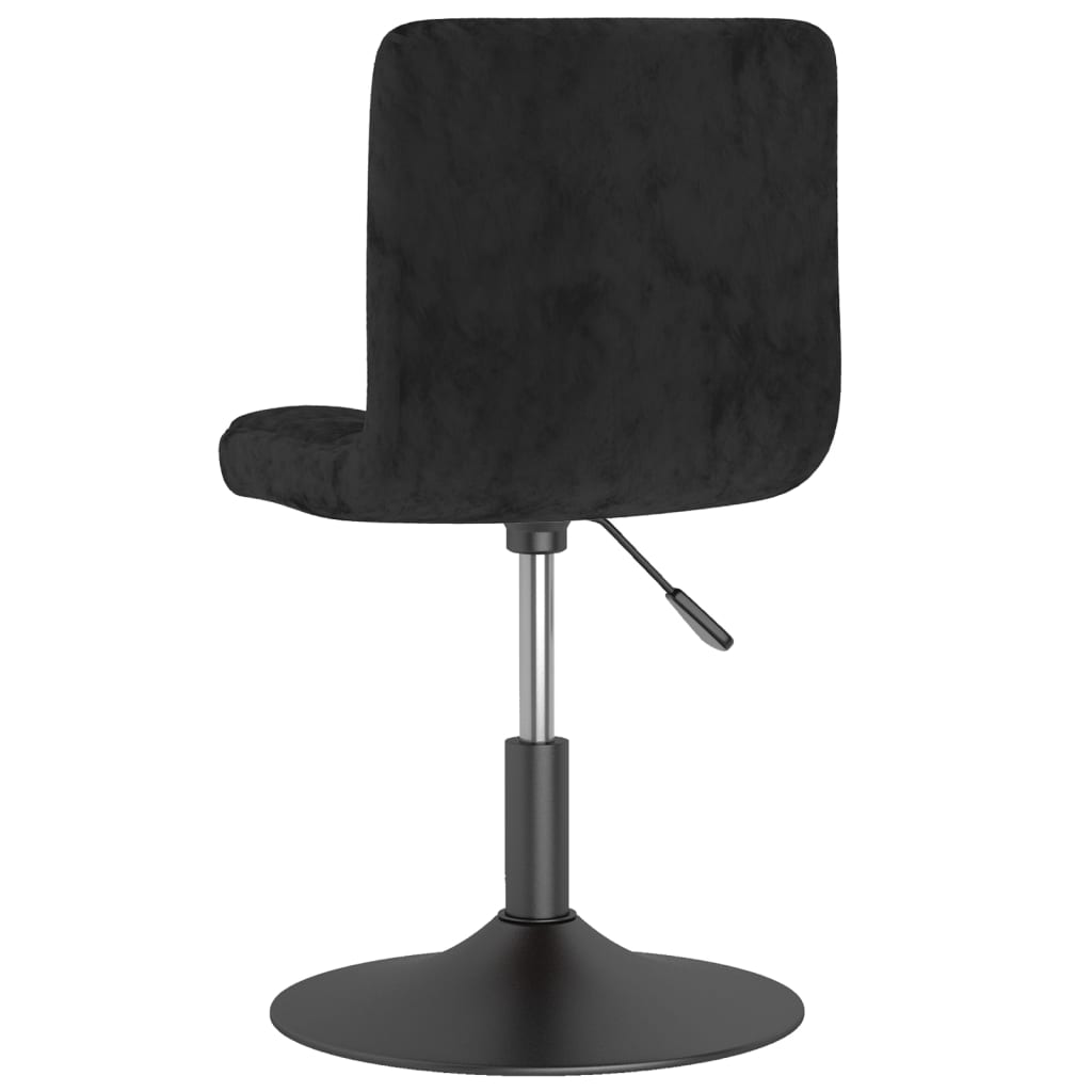 vidaXL Swivel Bar Stool Black Velvet 4