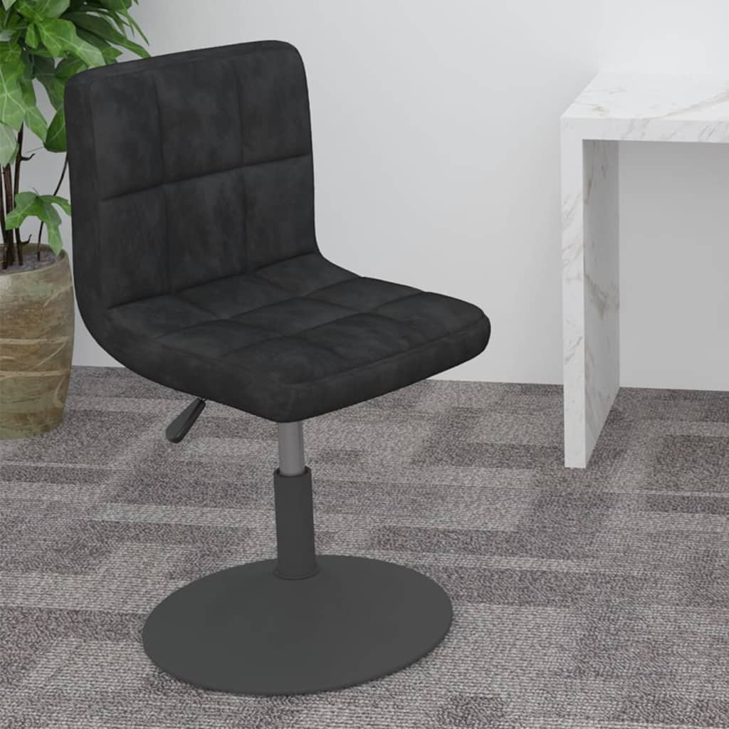 vidaXL Swivel Bar Stool Black Velvet 1