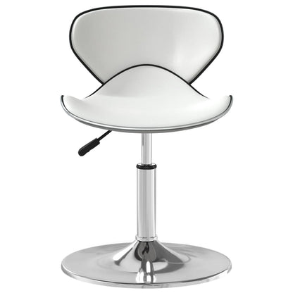 vidaXL Bar Stool White Faux Leather 3