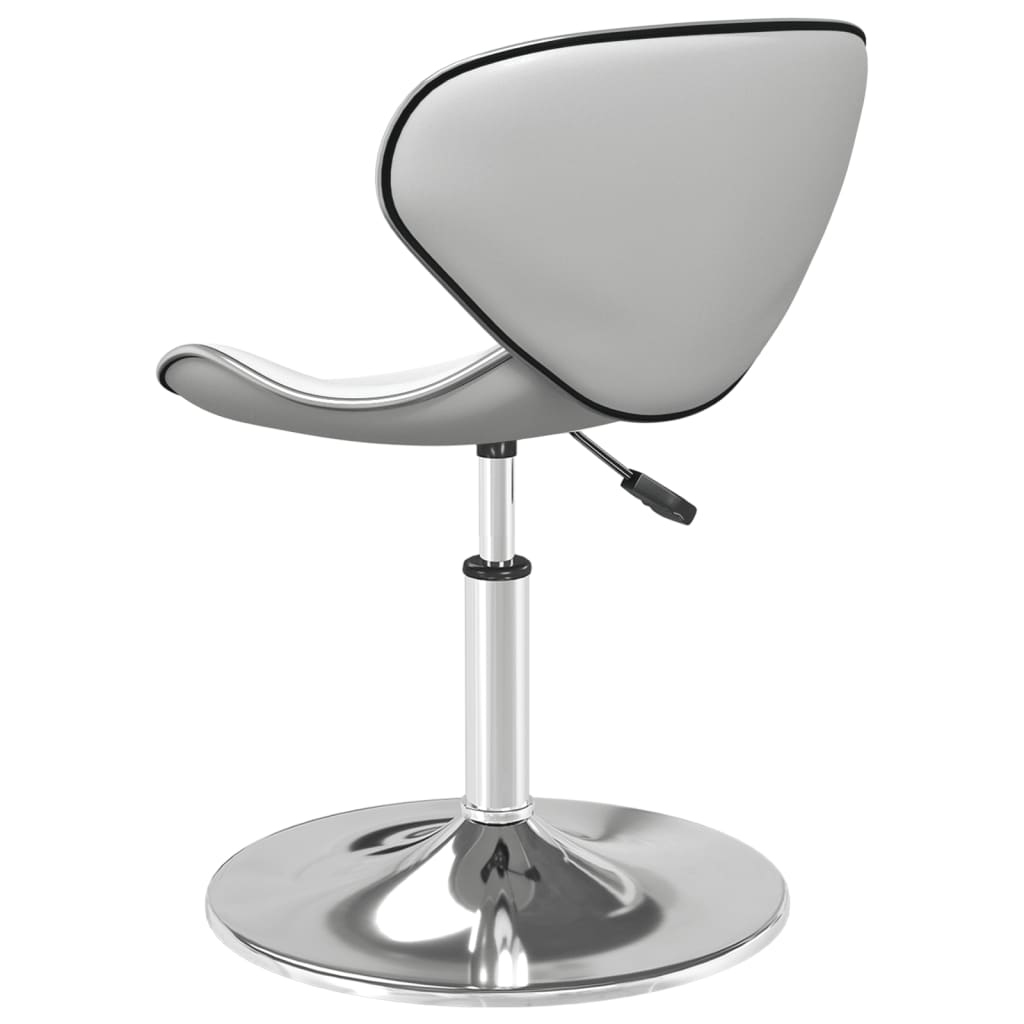 vidaXL Bar Stool White Faux Leather 4