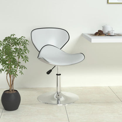 vidaXL Bar Stool White Faux Leather 1