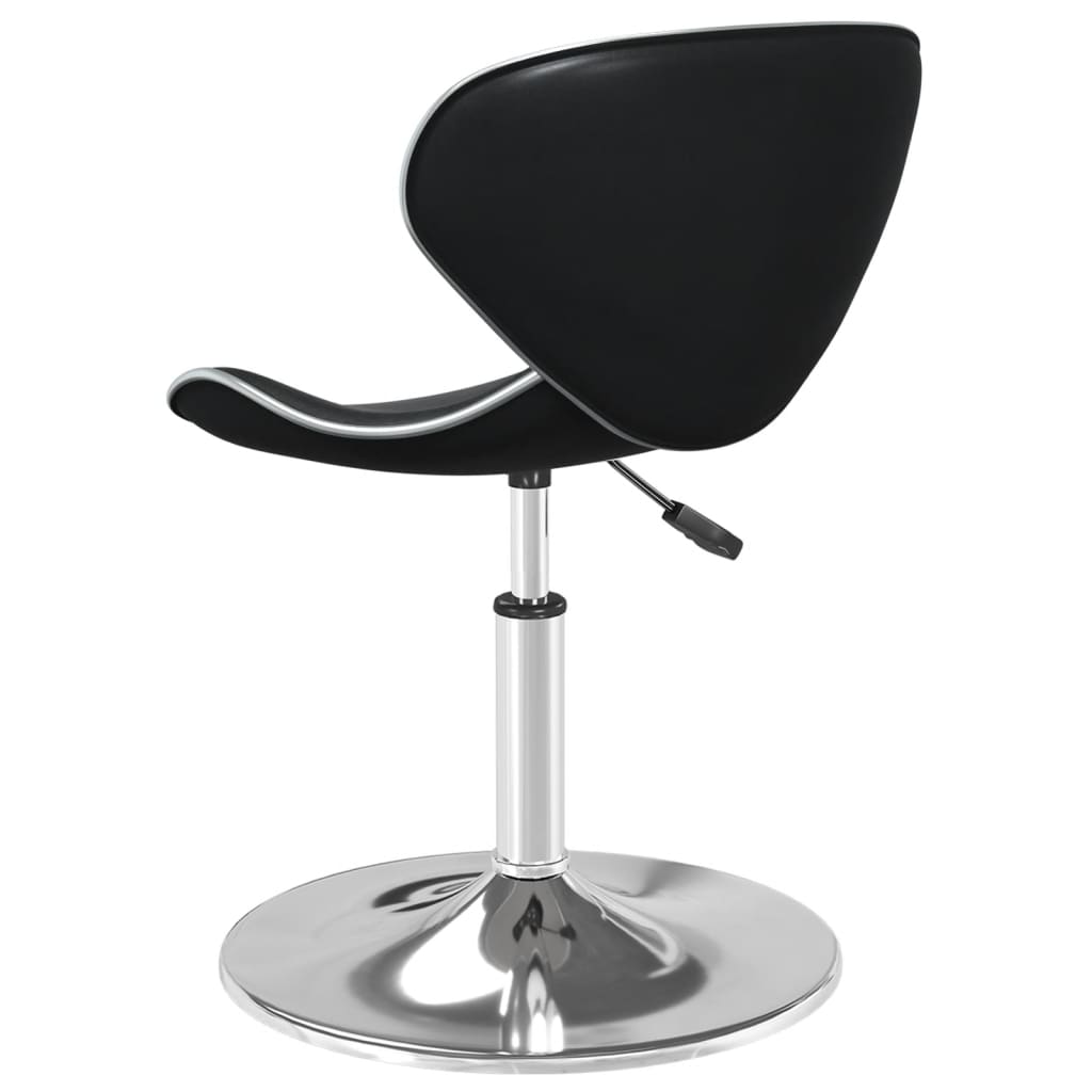 vidaXL Bar Stool Black Faux Leather 5