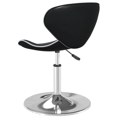 vidaXL Bar Stool Black Faux Leather 5