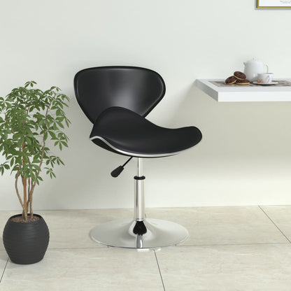 vidaXL Bar Stool Black Faux Leather 1