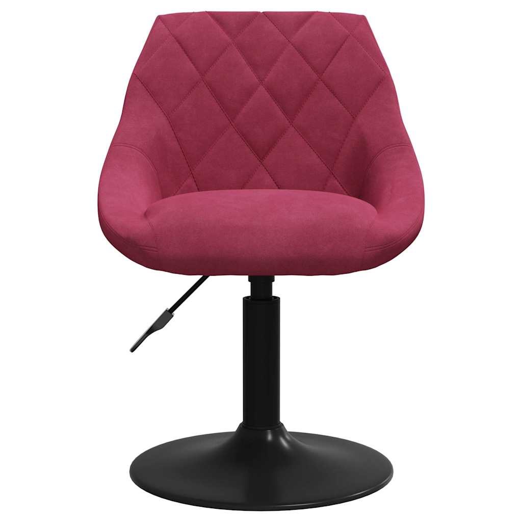 Bar Stool Velvet Wine red