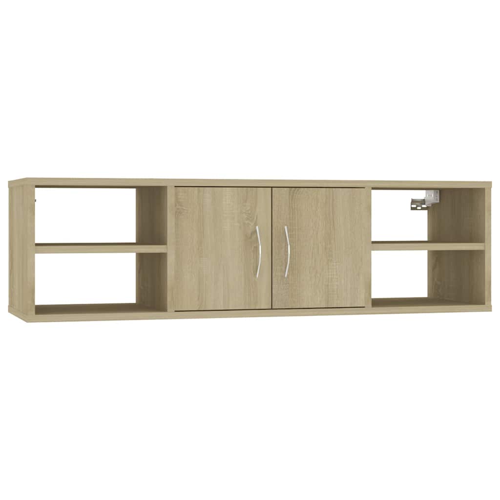 vidaXL Wall Shelf | Sonoma Oak | Engineered Wood | Medium | Wall Shelf 2