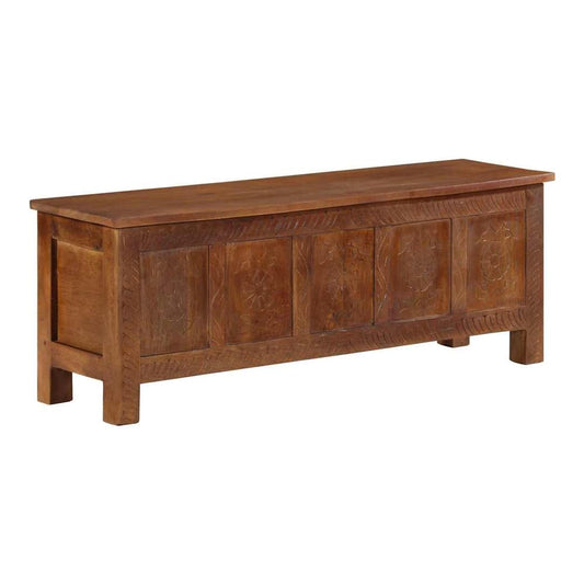 328310 vidaXL Storage Box 110x30x40 cm Solid Mango Wood 1