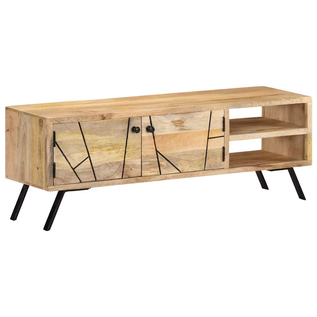 vidaXL TV Cabinet 110x30x40 cm Solid Mango Wood 1