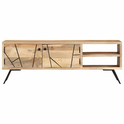 vidaXL TV Cabinet 110x30x40 cm Solid Mango Wood 2