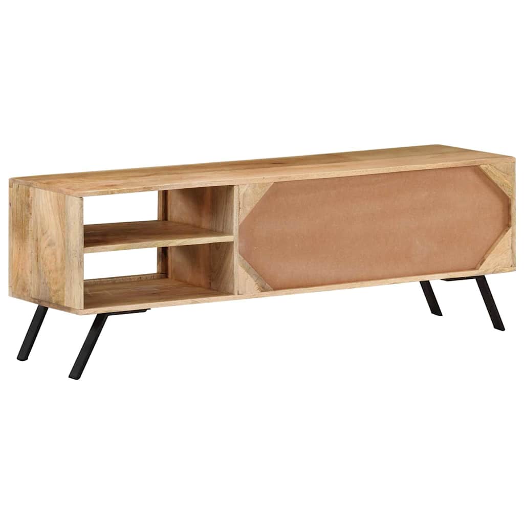 vidaXL TV Cabinet 110x30x40 cm Solid Mango Wood 3