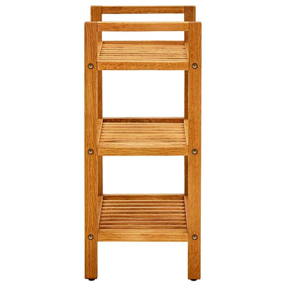 Shoe Rack with 2 Shelves 50x27x40 cm Solid Oak Wood 50 cm 60 cm