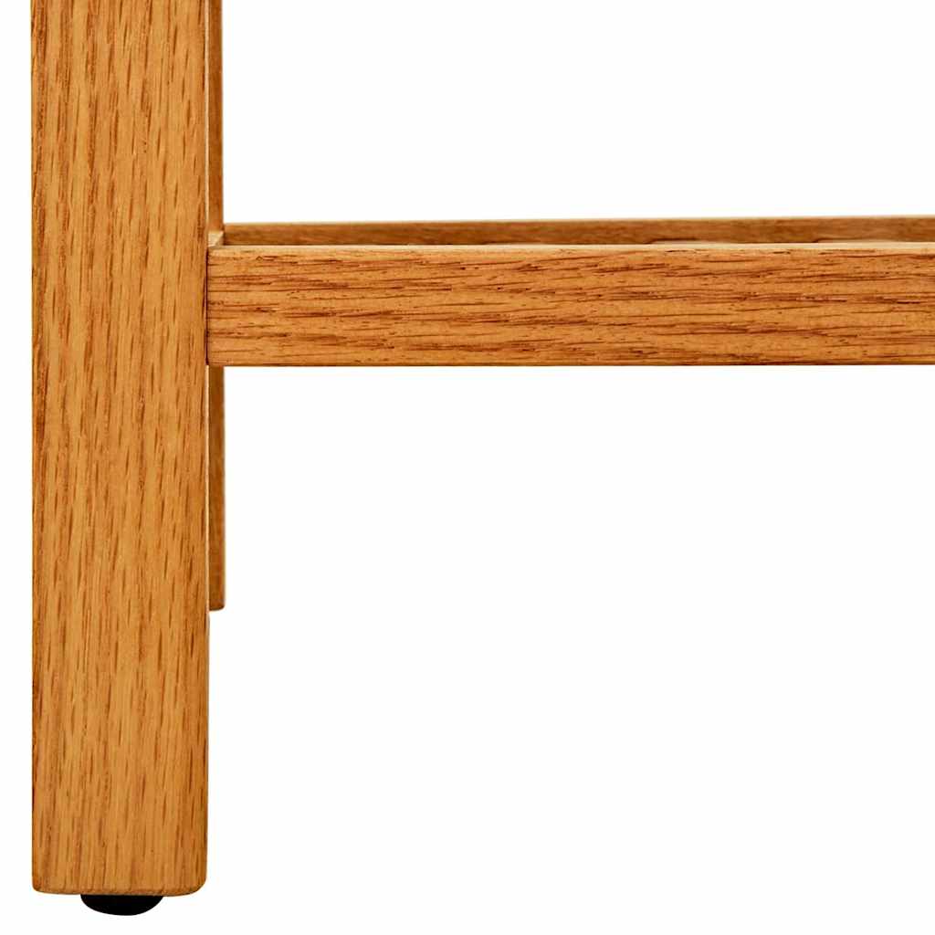Shoe Rack with 2 Shelves 50x27x40 cm Solid Oak Wood 50 cm 60 cm