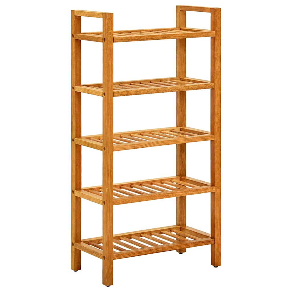 Shoe Rack with 2 Shelves 50x27x40 cm Solid Oak Wood 50 cm 100 cm