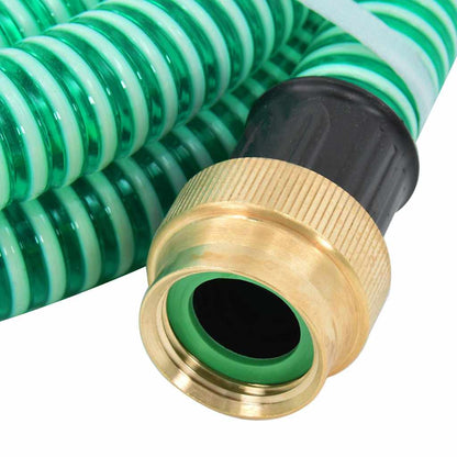 vidaXL Suction Hose | Green | PVC, Brass | 7-meter length | Suction Hose 2