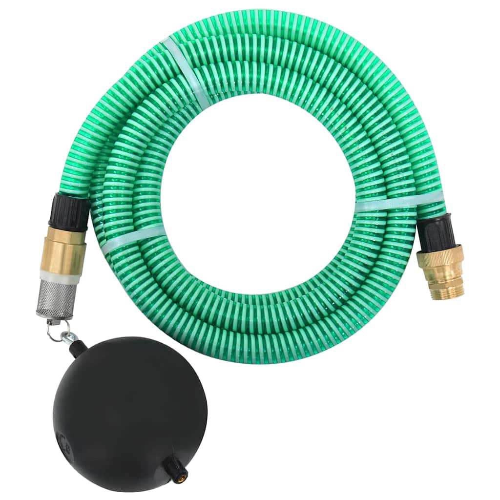 vidaXL Suction Hose | Green | PVC, brass | Standard | Durable | Suction Hose 1