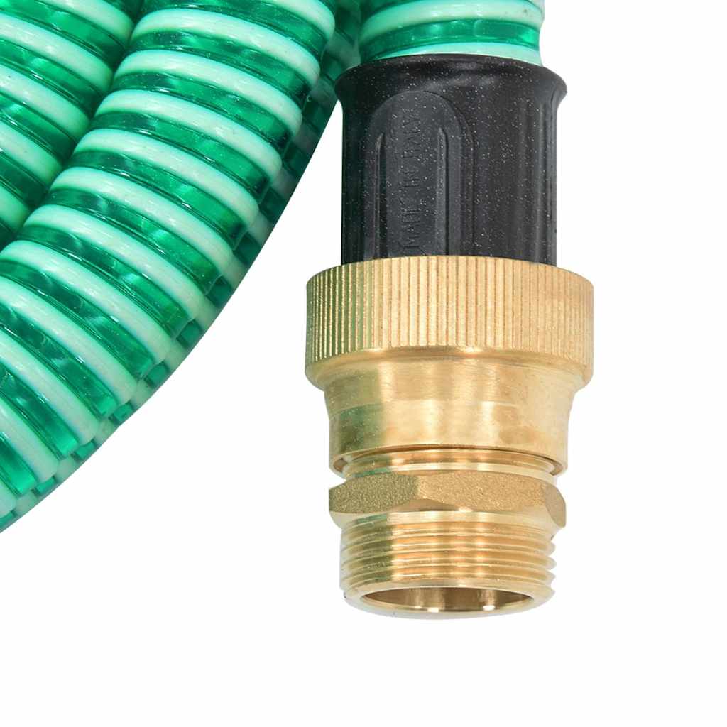 vidaXL Suction Hose | Green | PVC, brass | Standard | Durable | Suction Hose 5