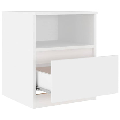 806158 vidaXL Bed Cabinets 2 pcs White 40x40x50 cm Engineered Wood 5