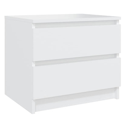 806193 vidaXL Bed Cabinet White 50x39x43,5 cm Engineered Wood 2