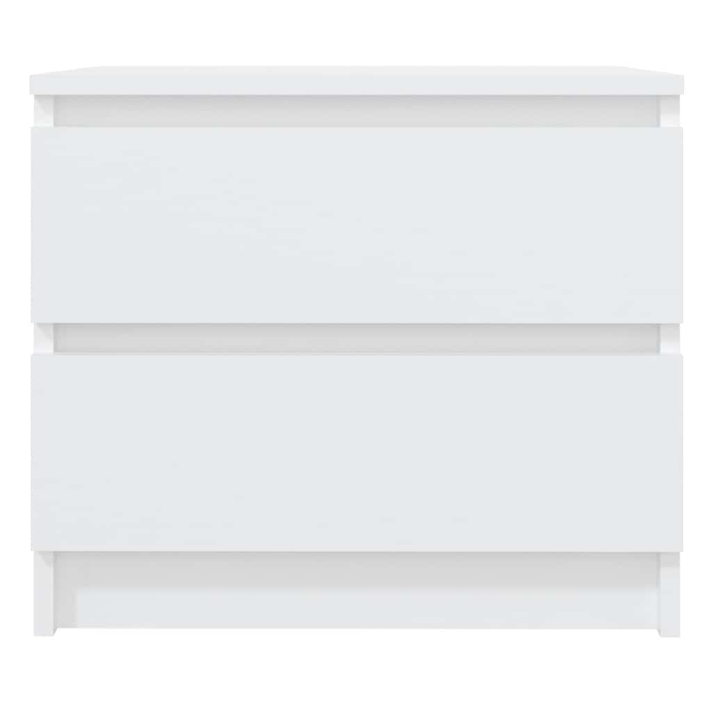 806193 vidaXL Bed Cabinet White 50x39x43,5 cm Engineered Wood 3